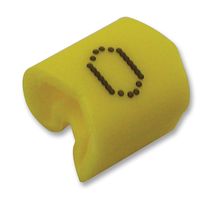 7221400 - G-Type Cable Marker, 0, Black/Yellow, G6/10, Pack of 250