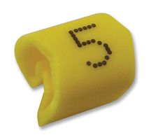 7211405 - G-Type Cable Marker, 5, Black/Yellow, G4/10, Pack of 500