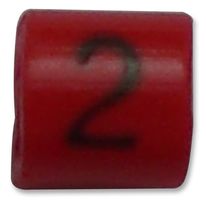 6711202 - 3.4 - 5.7mm Cable Markers Straight Cut Z13 Red 2 - 100PK