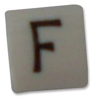 6153915 - Z-Type Cable Marker, F, Black/White, Straight Cut, Reel of 1000