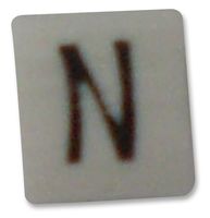 6153923 - Z-Type Cable Marker, N, Black/White, Straight Cut, Reel of 1000