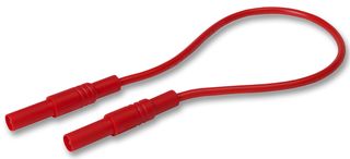 MLS GG 200/2,5 RED - 32A Red 4mm Banana Plug to Plug Test Lead - 2m