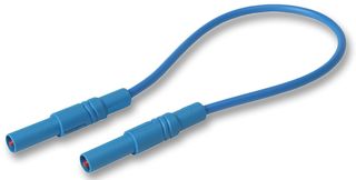 MLS GG 200/2,5 BLUE - 32A Blue 4mm Banana Plug to Plug Test Lead - 2m