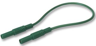 MLS GG 200/2,5 GREEN - 32A Green 4mm Banana Plug to Plug Test Lead - 2m