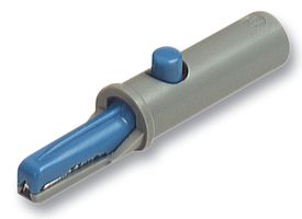 930126102 - 6mm Crocodile Clip, Grey/Blue, 6A