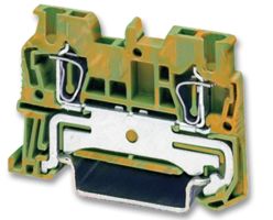 3031238 - DIN Rail Mount Terminal Block, 2 Ways, 28 AWG, 12 AWG, 4 mm², Tension Clamp