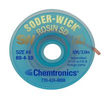 80-4-10 - Soder-Wick Rosin Flux Desoldering Braid, 2.8mm x 3m
