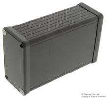 1455K1201BK - IP54 1455 Series Black Extruded Aluminium Instrument Enclosure - 120x78x43mm
