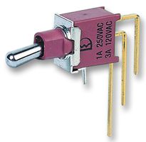 2AS1T2A1M7RE - Washable Panel Mount Toggle Switch, SPDT, On-On, Side Horizontal Mounting