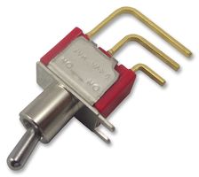 1MS1T2B4M7RE - Miniature Toggle Switch, On-On, SPDT, Right Angled PCB Mount