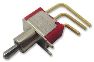 1MS3T2B4M7RE - Miniature Toggle Switch, On-Off-On, SPDT, Right Angled PCB Mount
