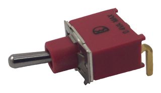 1AS1T2B4M6RE - Miniature Sealed Toggle Switch, On-On, SPDT, Right Angled PCB Mount