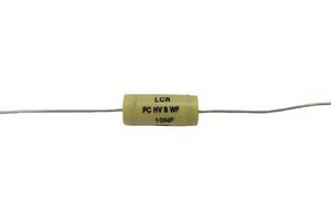 PC/HV/S/WF 10NF 1KV - Power Film Capacitor, Metallized PP, Axial Leaded, 0.01 uF, +/- 20%, High Frequency, Through Hole