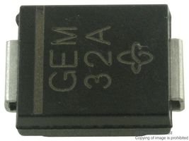 SMCJ15A-E3/57T - TVS Diode, TRANSZORB SMCJ Series, Unidirectional, 15 V, 24.4 V, DO-214AB (SMC), 2 Pins