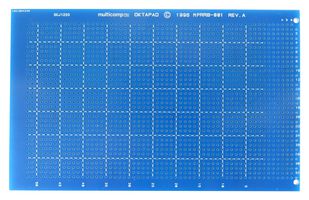 MPRRB-001 - Oktapad Single Height 3U Single Sided Eurocard Prototyping Board PCB, 100x160mm