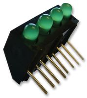107-314-04 - LED, PCB, 3mm, Quad, Green