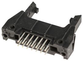 N3314-6302RB - Pin Header, Long Latch, Wire-to-Board, 2.54 mm, 2 Rows, 14 Contacts, Through Hole Straight, 3000