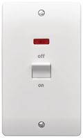 K5215WHI - Logic Plus 45A DP Cooker Switch, White