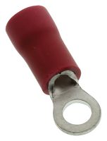 FVWS1.25-3 (LF) - Crimp Terminal, Ring, 3mm, Red, 100 Pack
