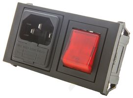 BZH01/Z0000/11 - IEC Inlet (DP), Red Illuminated