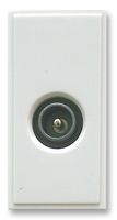 304252 - Single Male IEC Euro Module, White