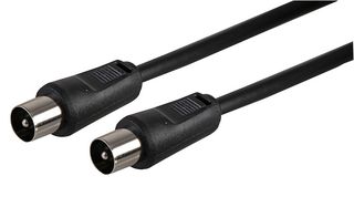 JR9009/1.5M BK WFILTER-ROHS - 100Hz TV Coaxial Male to Male Lead, 1.5m Black