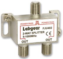 FJU402 - UHF 2-Way Splitter Power Pass Both Ports 5-1000MHz