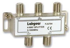FJU704 - UHF 4-Way Splitter Power Pass All Ports 5-1000MHz