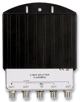 WBOS4F - 4-Way Splitter with Slide-In Outdoor Box 5-2400MHz