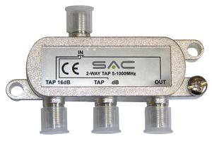 AE5425 - 2-Way Tap 16dB Class A Shielded