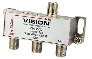 V26-2/20 - 2-Way 20dB MATV Tap V26-2/20