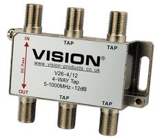 V26-4/12 - 4-Way 12dB MATV Tap V26-4/12