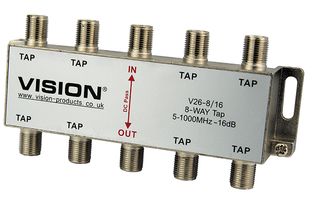 V26-8/16 - 8-Way 15dB MATV Tap V26-8/16