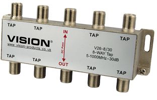V26-8/30 - V26-8/30 8-Way Tap, 30dB