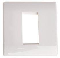 MW510 - 1-Gang 1 Module Screwless Frame White