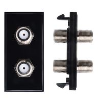 MW738B - 2x F to F Connections Module Black