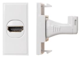 MW763 - HDMI to HDMI Right-Angled Module White