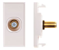 MW773WHT - White RCA to F-Type Connector Module, White