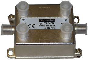 PROTAP420 - 4-Way RF Network Tap, 20dB