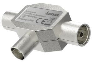 205237 - Coaxial T-Splitter, Male to 2x Female