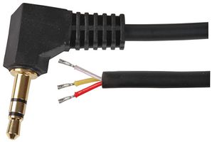 PSG08105 - 3.5mm Stereo Jack Plug to Free Bare Ends Lead, 2m Black