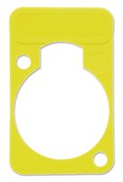 DSS-YELLOW - D-sub Shell Plate, Yellow