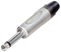 NP2X - Jack Plug, 6.35mm, Mono, Straight, Nickel