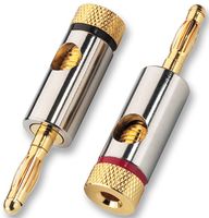 BP-150 - Banana Plugs with Nickel/Gold Plated Contacts 4mm Red/Black Pair