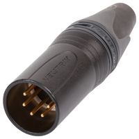 NC5MXX-B - XLR Plug, 5 Pole, Black