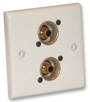 F267ZM - AV Wallplate with 2x Phono NF2D-0 Female Connectors