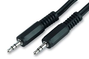 PSG00049 - 3.5mm Stereo Jack Plug to Plug Lead, 2m Black