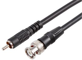PSG00549 - BNC to Phono (RCA) Male to Male Lead, 1.2m Black