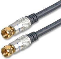 PSG03525 - HQ F-Type Satellite Coaxial Lead Male to Male, 1m Blue