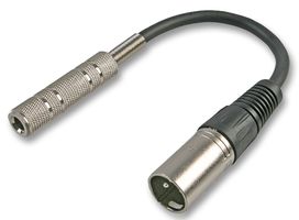 PSG01405 - 2 Pin XLR Plug to 6.35mm (1/4") Mono Jack Socket Adaptor Lead